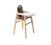 Chaise Haute Fixe Bébé avec Tablette Amovible Lili, Bicolore Vieux rose