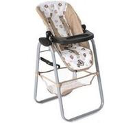 Chaise haute inclinable et pliable, Oursons - Pour poupee et poupon - Accessoire Repas - Jeu d'imitation - Set Jouet Fille + Carte