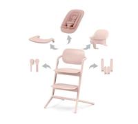 Cybex - Chaise haute Lemo 2 4-en-1 (baby set + plateau + transat) - Pearl Pink