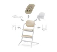 CYBEX - Chaise haute Lemo 2 4-en-1 (baby set + plateau + transat) - Sand White