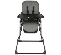 ebeconfort Lily, chaise haute pour bébé, 6 mois à 3 ans, 9 à 15 kg, pliage ultra compact, légère (4 kg), facile à nettoyer, confort rembourré, pliage facile d’une seule main, Mineral Gray
