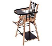 Chaise haute Marcel Hybride Noir Noir G
