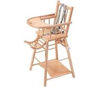 Chaise haute Marcel Vernis Naturel Beige G