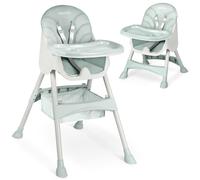 Chaise haute Milo avec table, verte