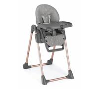 CAM Chaise haute pour enfants Pappananna | pour 0-36 mois | Gris/Rose | 8 positions de réglage en hauteur