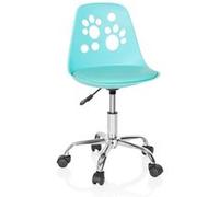 Fauteuil de bureau HJH Office Chaise haute / pivotante FANCY I turquoise