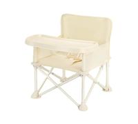 Chaise Haute Pliante Bébé, Mini Chaise D'alimentation Bébé, Chaise de Camping Enfant, Chaise à Manger Portable Bébé, Avec Harnais de Sécurité et Plateau Amovible, Siège De Sol Portable Pour Bébé