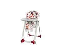 Chaise haute Polly Progres5 Cherry Blanc et Rouge