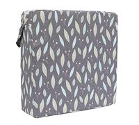 Chaise Haute Portable Réhausseur Ajustable Coussin de Siège, Chickwin Feuille Confortable Souple et Eponge pour Repas Eveil Voyage Bébé Bambin Enfant Infantile (Feuilles Grises,32x32x8cm)