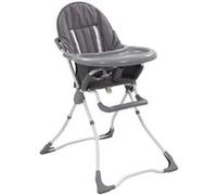 vidaXL Chaise haute pour bébé Gris et blanc