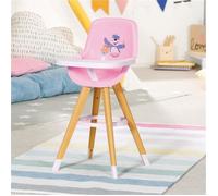 Chaise haute pour poupée BABY BORN - ZAPF CREATION - Modèle Highchair - Rose et marron