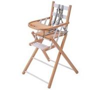 Chaise haute Sarah extra-pliante Hybride Blanc Blanc G