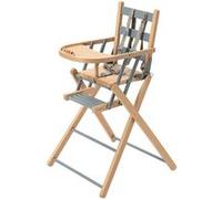 Chaise haute Sarah extra-pliante Hybride Bleu Gris Bleu G