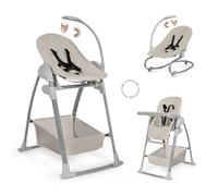 Chaise haute 3-en-1 Sit N Relax Beige 15 kg plateau XL