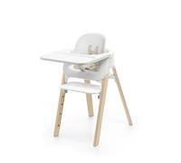 STOKKE - Chaise haute Steps White/Natural