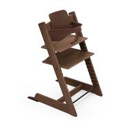 Chaise haute Stokke Tripp Trapp, Chêne Warm Brown - Comprend la chaise + le Baby Set 2 pour les enfants de 6 à 36 mois - Ajustable, ergonomique et facile à nettoyer