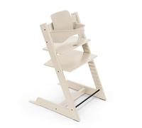 Chaise haute Stokke Tripp Trapp, Vanilla White - Comprend la chaise + le Baby Set 2 pour les enfants de 6 à 36 mois - Ajustable, ergonomique et facile à nettoyer