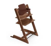 Chaise haute Stokke Tripp Trapp, Warm Brown - Comprend la chaise + le Baby Set 2 pour les enfants de 6 à 36 mois - Ajustable, ergonomique et facile à nettoyer