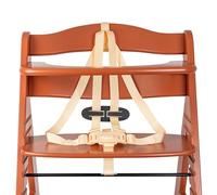 Chaise haute système de harnais 5 points, 1 Set, compatible avec Hauck, Stokke Tripp Trapp, Roba, uvm., en beige, ceinture avec clip de poitrine, ceinture de chaise haute système 5 points