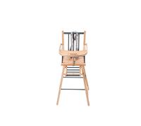 Chaise haute traditionnelle andré fixe hybride bois et kaki TU