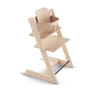 Chaise haute Tripp Trapp Stokke avec Baby Set, Naturel - Chaise évolutive et réglable, adaptable de la naissance à l’âge adulte - Pratique, confortable et ergonomique - Design classique