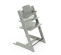 Chaise haute Tripp Trapp Stokke avec Baby Set, Vert glacier - Chaise évolutive et réglable, adaptable de la naissance à l’âge adulte - Pratique, confortable et ergonomique - Design classique