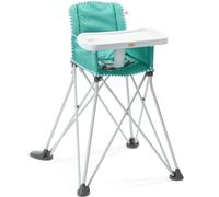Bright Starts, Chaise Haute Portable Pop 'N Dine, Utilisation Intérieur/Extérieur avec Plateau Repas, Facile à Plier, Unisexe, pour les 6 Mois et Plus