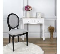 Lot de 2 Chaises Design "Eleonor" 96cm Noir & Gris