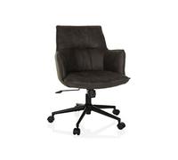 hjh Living Siège de bureau SOLAO LIFE à domicile Gris foncé