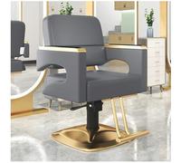 Chaise hydraulique de salon avec siège large et repose-pieds, équipement de spa de beauté robuste pour coiffure et cosmétologie