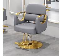 Chaise hydraulique professionnelle pour salons de coiffure et salons de coiffure Heavy-Du Hauteur réglable Gris et design de table pour une expérience client ultime