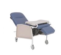 Chaise inclinable, siège rembourré doux et plateau amovible, hauteur réglable, supporte jusqu'à 113,4 kg, idéal pour l'hôpital, la maison de soins infirmiers et les soins à domicile gériatriques