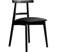 Chaise industrielle moderne IDYLIA avec assise rembourrée L:47cm/H:76cm/P:54 cm , assise en velours doux