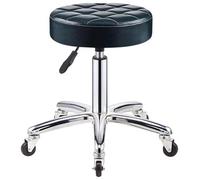 Chaise Industrielle Pivotant sans Accoudoirs, Hauteur Comptoir, avec roulettes Silencieuses, Tabourets de Bar Réglable en Cuir PU, Forte Capacité de Charge, pour Salon(Gray)