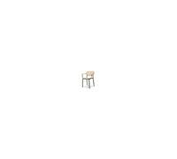 Chaise interieur empilable non pliable en resine H. 78 cm vert