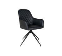 House Nordic Chaise à manger pivotante Ava Noir