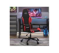 Vidaxl Chaise De Jeu Noir Et Rouge Similicuir Multicolore