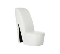 Chaise interieur non empilable non pliable H. 85.5 cm en plastique blanc