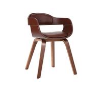 Chaise interieur non pliable en bois H. 70 cm marron