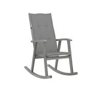 Chaise interieur non pliable en bois massif H. 117 cm gris