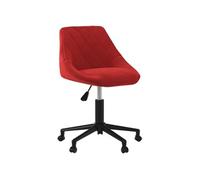 vidaXL Chaise pivotante de salle à manger Rouge bordeaux Velours