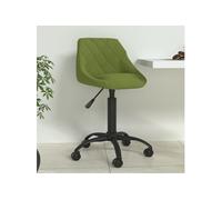 Vidaxl Chaise De Salle À Manger Vert Clair Velours Vert