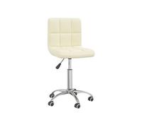 Chaise interieur non pliable en plastique H. 74.5 cm beige