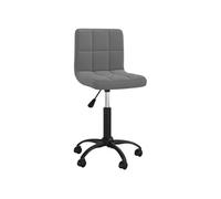 vidaXL Chaise pivotante de salle à manger Chaise à dîner Hauteur réglable velours gris foncé