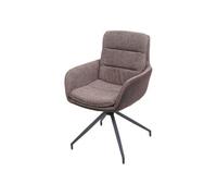Chaise interieur non pliable H. 89 cm en plastique marron