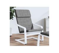 vidaXL Chaise de Relaxation Gris foncé Tissu