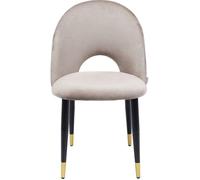 Chaise Iris velours beige Kare Design