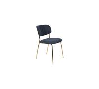 Chaise Jolien or et bleu Foncé