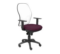 Chaise Jorquera blanc maille bali siège violet