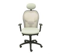 Chaise Jorquera gris maille bali siège gris avec appui-tête fixe